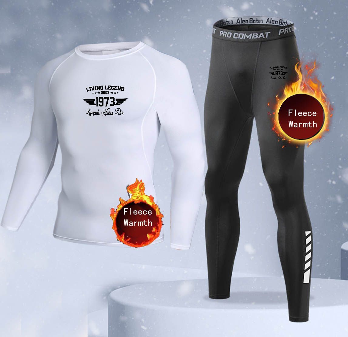 New 2-pieces Winter Warm Men U - Thermal Long John 评论和价格