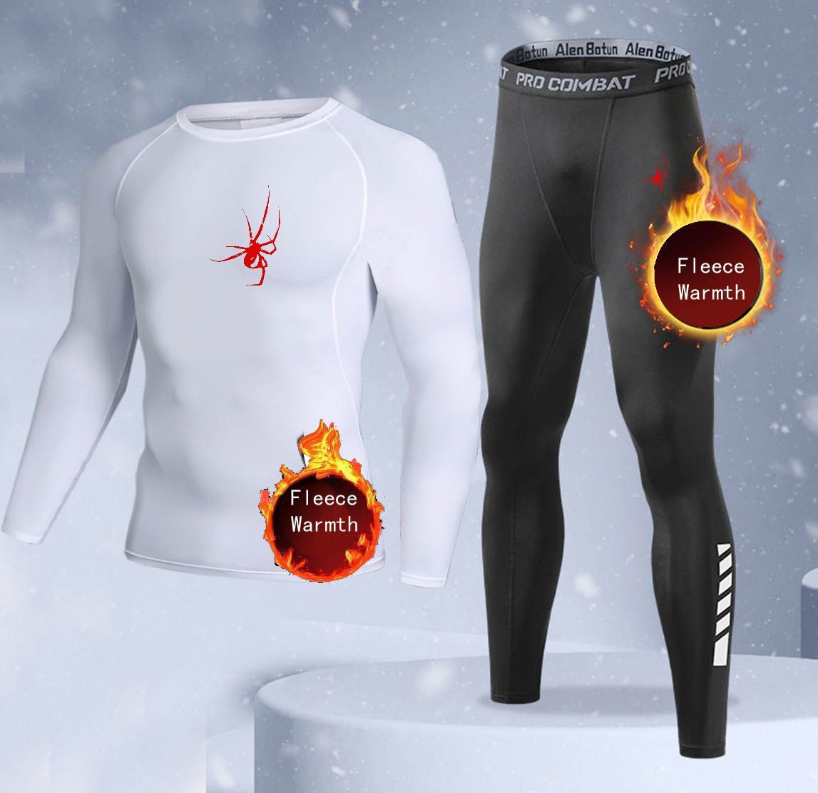 New 2-pieces Winter Warm Men U - Thermal Long John 评论和价格