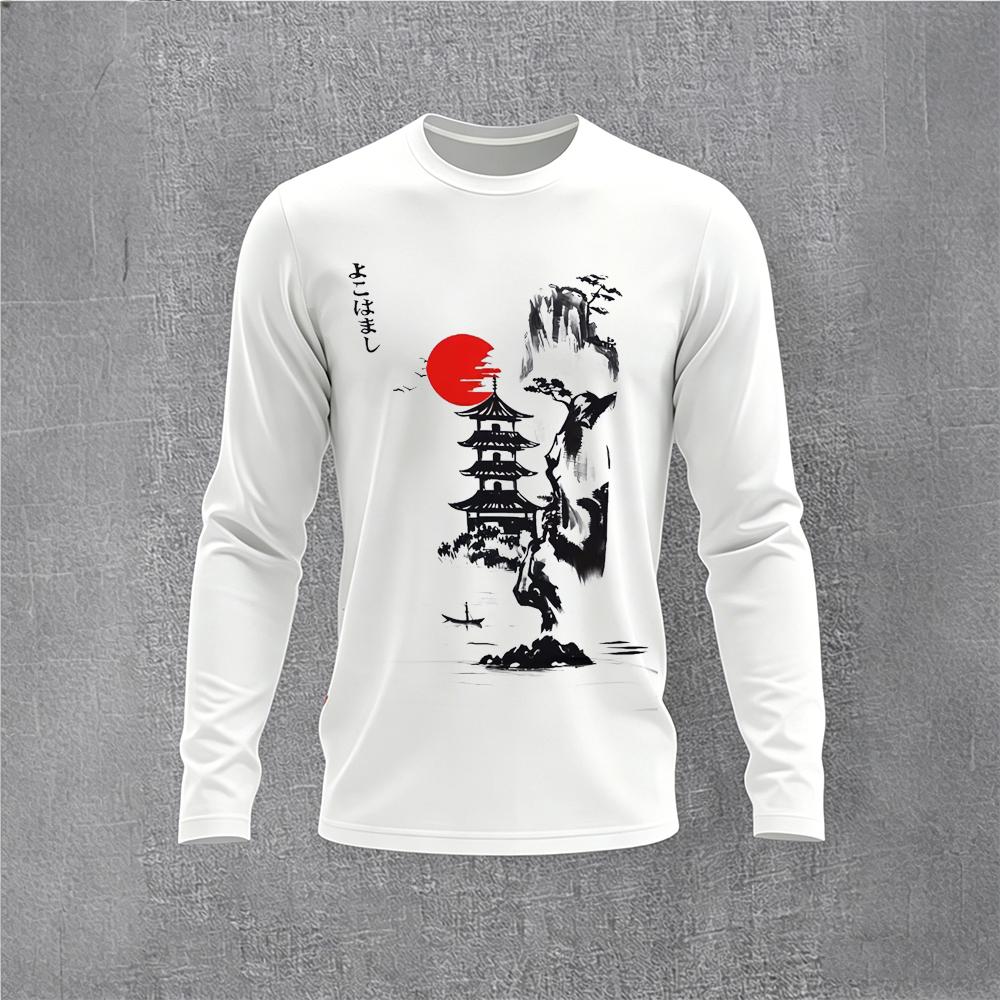 Chinese Style Ink Plum Blossom - Base Layer Top 评论和价格