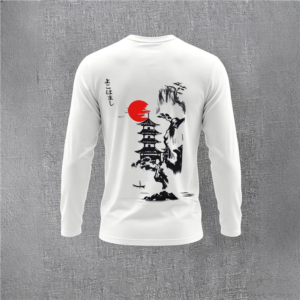 Chinese Style Ink Plum Blossom - Base Layer Top 评论和价格