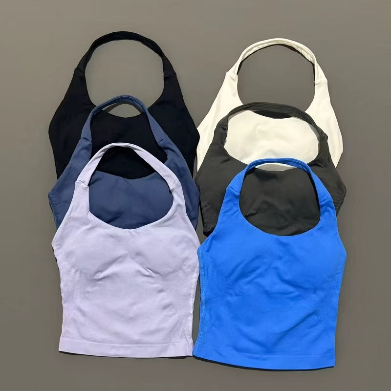 Sports Gym Halter Top Woman Se - Suspender Tank Top 评论和价格