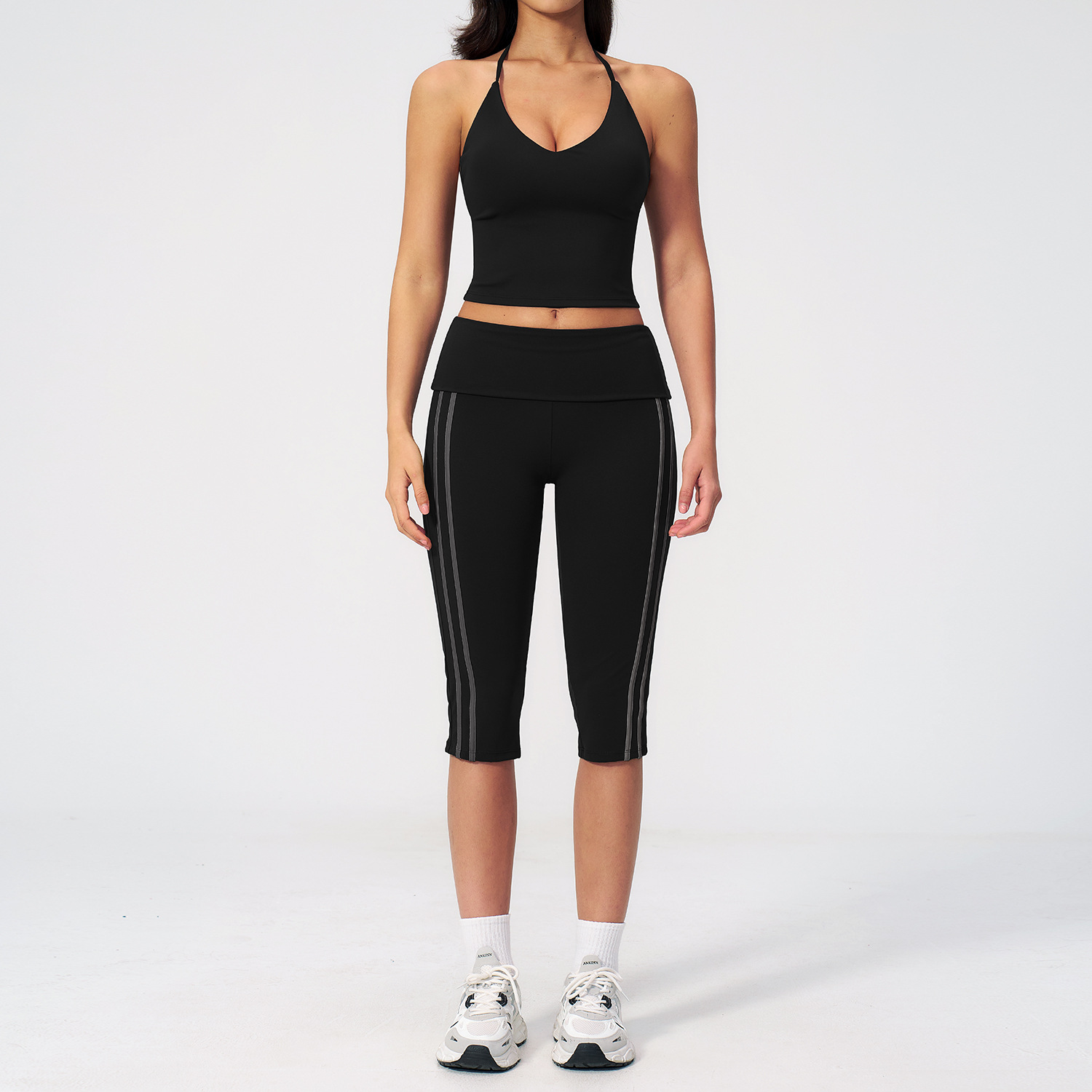Yoga Suit 2PCS Women Sports Br - Compression Shorts Athletes 评论和价格
