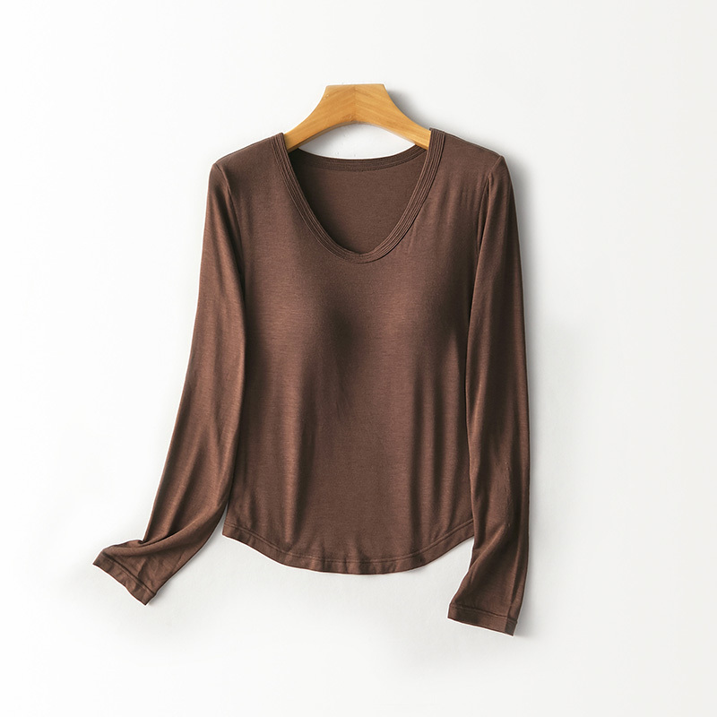 Women U‑Neck Long Sleeve Top B - Base Layer Top 评论和价格