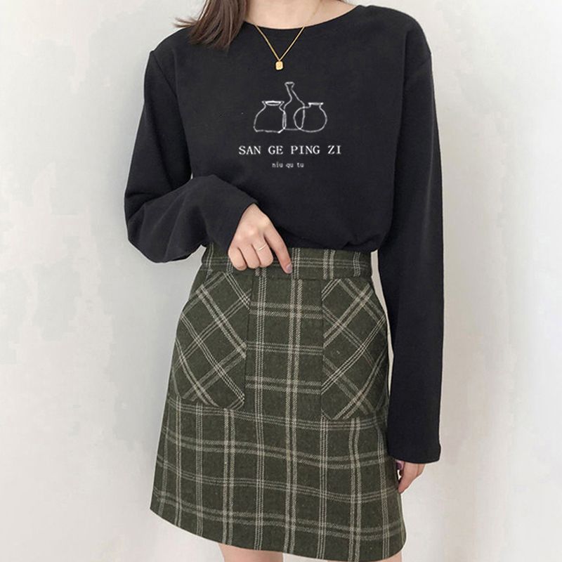 Women Korean Style Crew Neck B - Undershirt Crew Neck 评论和价格